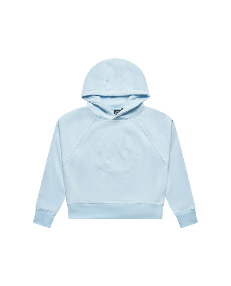 PK Round Glossy Hoodie Baby blue Girl
