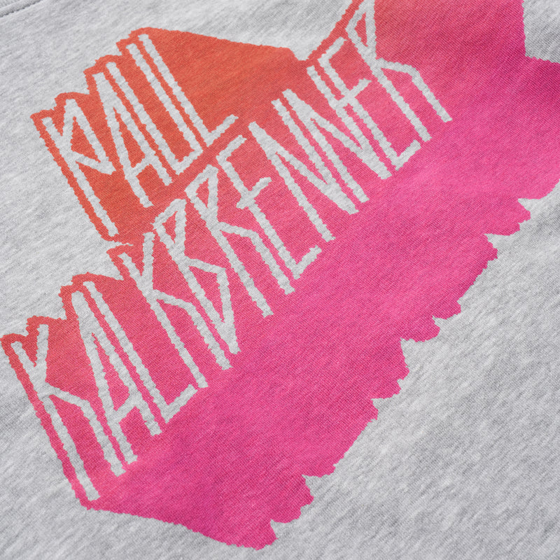 PK Vintage Print Sweater Grey Girl