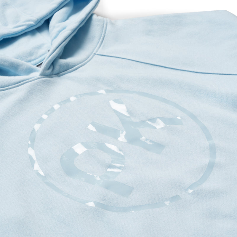 PK Round Glossy Hoodie Baby blue Girl