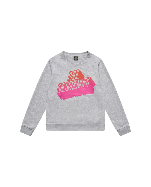 PK Vintage Print Sweater Grey Girl